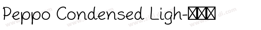 Peppo Condensed Ligh字体转换